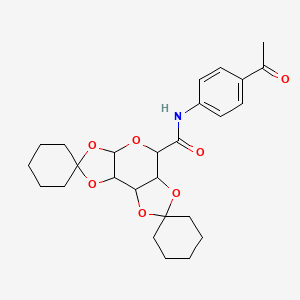 N-(4-acetylphenyl)dispiro[cyclohexane-1,4'-[3,5,7,10,12]pentaoxatricyclo[7.3.0.0^{2,6}]dodecane-11',1''-cyclohexane]-8'-carboxamide