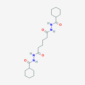 molecular formula C20H34N4O4 B322022 N'~1~,N'~6~-bis(cyclohexylcarbonyl)hexanedihydrazide 