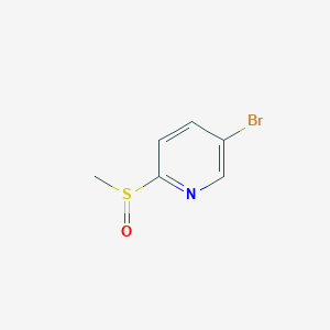 molecular formula C6H6BrNOS B3220238 5-Bromo-2-(methylsulfinyl)pyridine CAS No. 1193244-90-4