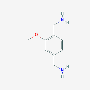 molecular formula C9H14N2O B3220266 [4-(Aminomethyl)-3-methoxyphenyl]methanamine CAS No. 119402-72-1