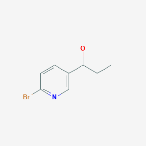molecular formula C8H8BrNO B3220271 1-(6-Bromopyridin-3-yl)propan-1-one CAS No. 1194020-10-4