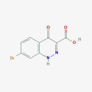molecular formula C9H5BrN2O3 B3220273 7-Bromo-4-oxo-1,4-dihydrocinnoline-3-carboxylic acid CAS No. 1194373-85-7