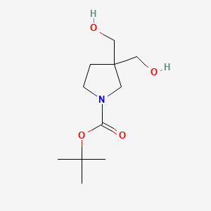molecular formula C11H21NO4 B3220279 Tert-butyl 3,3-bis(hydroxymethyl)pyrrolidine-1-carboxylate CAS No. 1194376-30-1