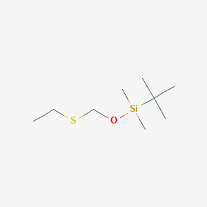 molecular formula C9H22OSSi B3220287 tert-Butyl-(ethylsulfanylMethoxy)diMethylsilane CAS No. 119451-79-5