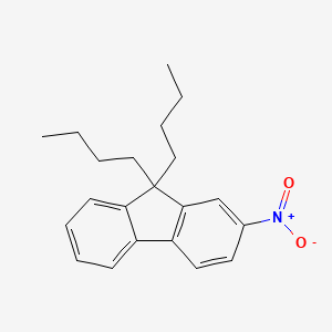 molecular formula C21H25NO2 B3220289 9,9-Dibutyl-2-nitro-9H-fluorene CAS No. 1194952-33-4