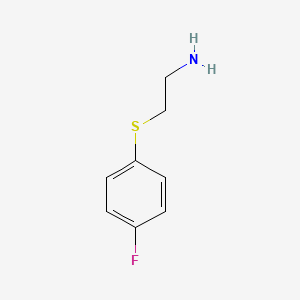 molecular formula C8H10FNS B3220295 2-(4-Fluoro-phenylsulfanyl)-ethylamine CAS No. 119511-40-9