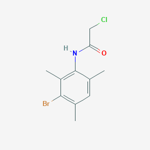 molecular formula C11H13BrClNO B3220299 N-(3-溴-2,4,6-三甲基苯基)-2-氯乙酰胺 CAS No. 119518-61-5