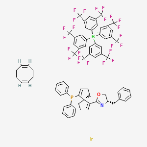 molecular formula C71H54BF24IrNOP- B3220315 (S,S)-(COD)Ir[Bn-SpinPHOX] CAS No. 1195511-56-8