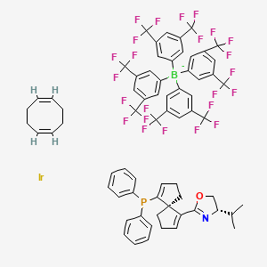 molecular formula C67H54BF24IrNOP- B3220320 (R,S)-(COD)Ir[iPr-SpinPHOX] CAS No. 1195511-66-0