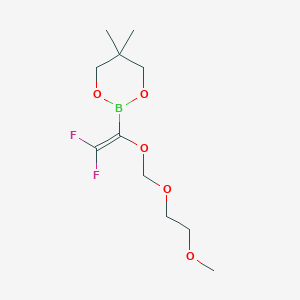 2-[2,2-Difluoro-1-(MEM)ethenyl]boronic acid neopentylglycol ester