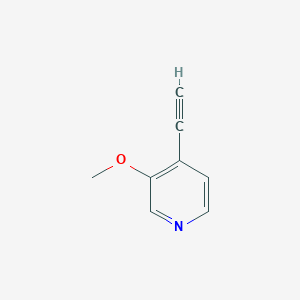 molecular formula C8H7NO B3220335 4-Ethynyl-3-methoxypyridine CAS No. 1196146-49-2