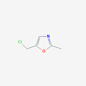 molecular formula C5H6ClNO B3220340 5-(Chloromethyl)-2-methyloxazole CAS No. 1196146-69-6