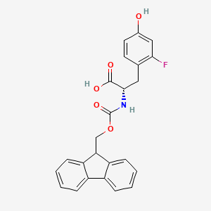 molecular formula C24H20FNO5 B3220346 N-Fmoc-2-fluoro-L-tyrosine CAS No. 1196146-72-1