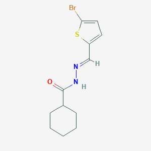 molecular formula C12H15BrN2OS B322036 N'-[(5-bromo-2-thienyl)methylene]cyclohexanecarbohydrazide 