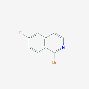 molecular formula C9H5BrFN B3220368 1-Bromo-6-fluoroisoquinoline CAS No. 1196151-59-3