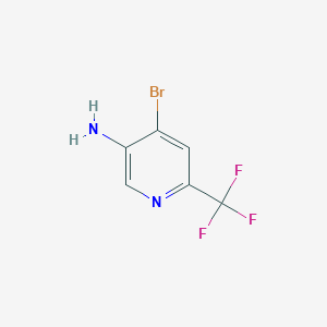 molecular formula C6H4BrF3N2 B3220384 4-Bromo-6-(trifluoromethyl)pyridin-3-amine CAS No. 1196152-12-1