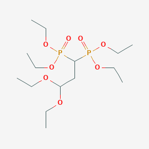 molecular formula C15H34O8P2 B3220386 3,3-Bis(diethylphosphono)propionaldehyde diethyl acetal CAS No. 1196152-49-4