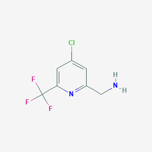 (4-Chloro-6-(trifluoromethyl)pyridin-2-YL)methanamine