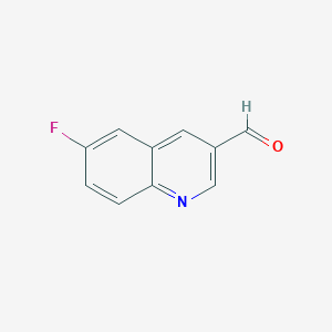 molecular formula C10H6FNO B3220413 6-Fluoroquinoline-3-carbaldehyde CAS No. 1196154-66-1
