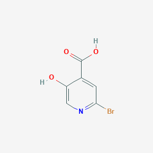 molecular formula C6H4BrNO3 B3220440 2-溴-5-羟基异烟酸 CAS No. 1196156-65-6