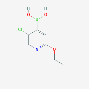 molecular formula C8H11BClNO3 B3220483 (5-Chloro-2-propoxy-4-pyridinyl)boronic acid CAS No. 1196699-78-1
