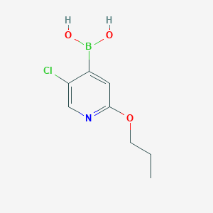 molecular formula C8H11BClNO3 B3220483 (5-氯-2-丙氧基-4-吡啶基)硼酸 CAS No. 1196699-78-1