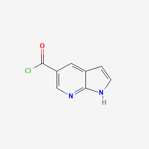 molecular formula C8H5ClN2O B3220497 1H-Pyrrolo[2,3-b]pyridine-5-carbonyl chloride CAS No. 1196987-68-4