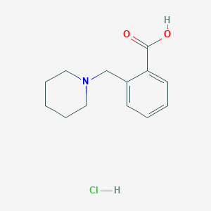 Benzoic acid, 2-(1-piperidinylmethyl)-, hydrochloride (1:1)