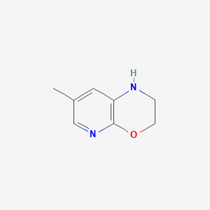 molecular formula C8H10N2O B3220553 7-methyl-1H,2H,3H-pyrido[2,3-b][1,4]oxazine CAS No. 1198154-55-0