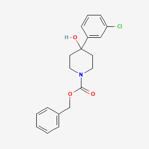 molecular formula C19H20ClNO3 B3220559 1-N-Cbz-4-(3-chlorophenyl)-4-hydroxypiperidine CAS No. 1198285-04-9