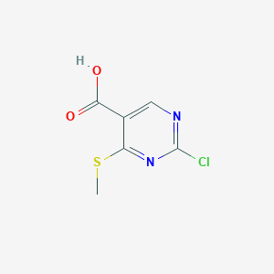 molecular formula C6H5ClN2O2S B3220561 2-Chloro-4-(methylthio)pyrimidine-5-carboxylic acid CAS No. 1198306-44-3