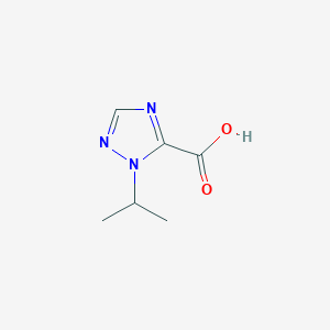 molecular formula C6H9N3O2 B3220567 1-Isopropyl-1H-1,2,4-triazole-5-carboxylic acid CAS No. 1198436-87-1