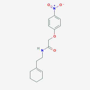 molecular formula C16H20N2O4 B322058 N-[2-(1-cyclohexen-1-yl)ethyl]-2-(4-nitrophenoxy)acetamide 