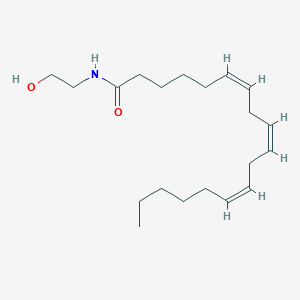 molecular formula C20H35NO2 B032206 N-(6Z,9Z,12Z-十八三烯酰基)-乙醇胺 CAS No. 150314-37-7