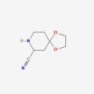 1,4-Dioxa-8-azaspiro[4.5]decane-7-carbonitrile