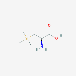 molecular formula C6H15NO2Si B3220608 (2R)-2-amino-3-(trimethylsilyl)propanoic acid CAS No. 119906-45-5