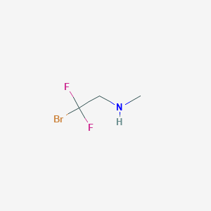 molecular formula C3H6BrF2N B3220612 (2-Bromo-2,2-difluoroethyl)(methyl)amine CAS No. 1199779-47-9