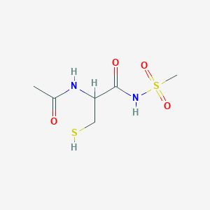 (r)-2-Acetamido-3-mercapto-n-(methylsulfonyl)propanamide