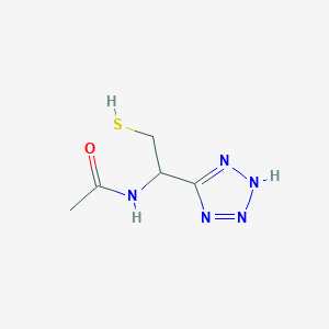 N-[2-sulfanyl-1-(2H-tetrazol-5-yl)ethyl]acetamide