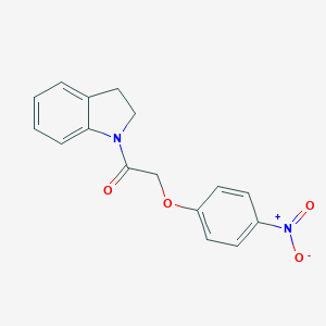 molecular formula C16H14N2O4 B322065 1-[(4-Nitrophenoxy)acetyl]indoline 