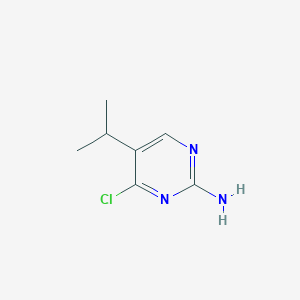 molecular formula C7H10ClN3 B3220676 4-Chloro-5-isopropylpyrimidin-2-amine CAS No. 1201657-30-8