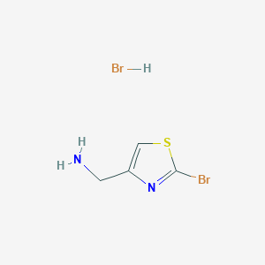 molecular formula C4H6Br2N2S B3220690 2-Bromo-4-aminomethyl-thiazole hydrobromide CAS No. 1201785-02-5