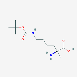 molecular formula C12H24N2O4 B3220728 H-alpha-Me-Lys(Boc)-OH CAS No. 1202003-44-8