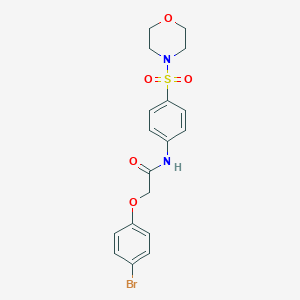 molecular formula C18H19BrN2O5S B322075 2-(4-bromophenoxy)-N-[4-(morpholin-4-ylsulfonyl)phenyl]acetamide 