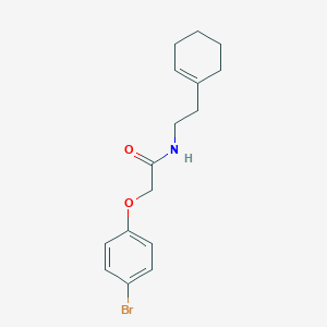molecular formula C16H20BrNO2 B322076 2-(4-bromophenoxy)-N-(2-cyclohex-1-en-1-ylethyl)acetamide 