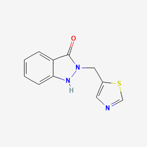 molecular formula C11H9N3OS B3220781 2-(Thiazol-5-ylmethyl)-1H-indazol-3(2H)-one CAS No. 120273-62-3