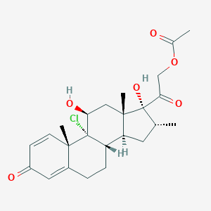 molecular formula C24H31ClO6 B032208 艾考米松 21-乙酸酯 CAS No. 24916-91-4