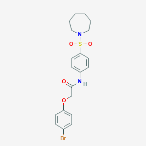 molecular formula C20H23BrN2O4S B322080 N-[4-(1-azepanylsulfonyl)phenyl]-2-(4-bromophenoxy)acetamide 