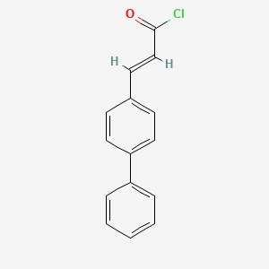 molecular formula C15H11ClO B3220815 (2E)-3-(4-phenylphenyl)prop-2-enoyl chloride CAS No. 120301-61-3