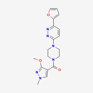 (4-(6-(furan-2-yl)pyridazin-3-yl)piperazin-1-yl)(3-methoxy-1-methyl-1H-pyrazol-4-yl)methanone